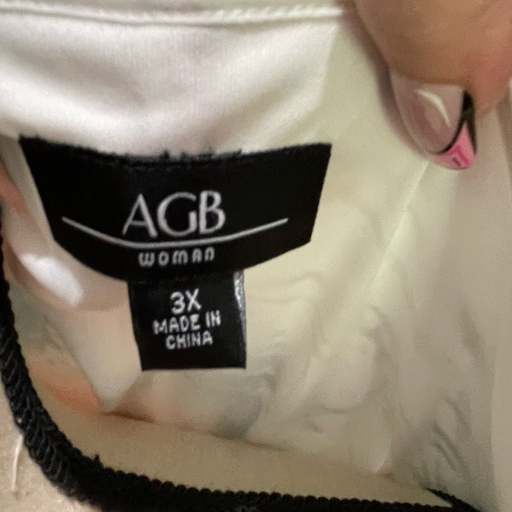 Gorgeous AGB blouse top sz 3x - Picture 3 of 4